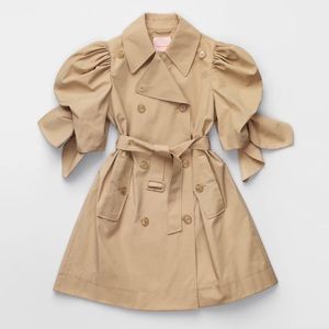 NWT Simone Rocha x H&M Puffed Sleeve Trenchcoat